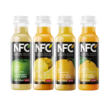 农夫山泉纯果汁17.5°nfc冷藏果汁饮料鲜榨果汁低温生鲜果汁饮料 4瓶橙汁