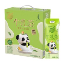 蒙牛真果粒 牛乳茶蜜瓜乌龙口味奶茶饮料 220g×10盒
