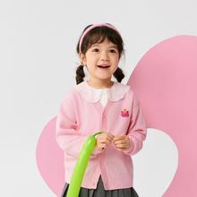 巴拉巴拉 拜年服经典百搭儿童毛衣男童女童针织衫2025秋冬童装开衫