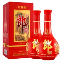 郎酒 红花郎 红十 53度 酱香型白酒500ml*2瓶