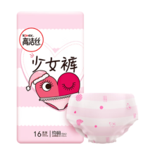 plus会员: 高洁丝（Kotex）少女裤超薄贴身安睡裤安心裤均码16条 *2件 +凑单
