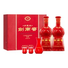 再降价、京东百亿补贴：剑南春 珍藏级 珍藏剑 52度 浓香型白酒 500ml*2瓶 礼盒装