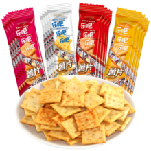 乐吧 非油炸薯片休闲零食（烧烤+番茄+鸡肉+咖喱）混合装 800g