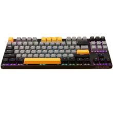 迪摩 DEARMO F87 歼星舰 87键 2.4G蓝牙 多模无线机械键盘 黑金版 国产红轴 RGB