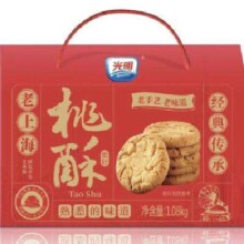 光明 桃酥 中式糕点 年货送礼礼盒 1盒*1.08kg