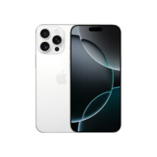 再降价、PLUS会员：Apple 苹果 iPhone 16 Pro Max 256GB 白色钛金属 双卡双待手机（送联通流量券）