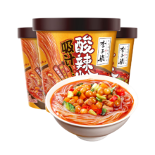PLUS会员:李子柒 酸辣粉140g*6杯+103g*1杯 共7杯*5件
