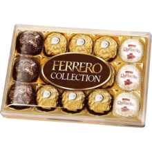 费列罗（FERRERO）杂莎3色球榛果巧克力15粒172g进口年货新年礼物 25.2.14-2.16到期