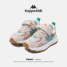 Kappa Kids卡帕儿童鞋男童女童年春季新款轻便休闲运动跑鞋 黑色|单鞋|四季可穿 35 内长22.3适合脚长21.3