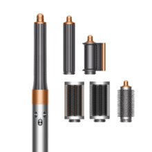 戴森（DYSON）HS05多功能合一造型器 空气卷发棒 吹风机 旗舰套装长发版 220V电压 中秋送礼 镍铜色 海外版