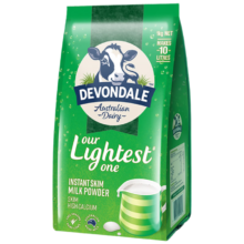 京东百亿补贴、plus会员:德运（Devondale）澳洲脱脂成人奶粉1kg/袋0蔗糖高钙儿童学生中老年