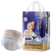 bc babycare皇室Pro裸感系列纸尿裤新生儿婴儿宝宝迷你装超薄透气秋冬不闷 拉拉裤XL码- 1包 16片 【12-17KG】