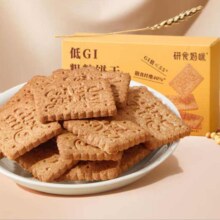 需首购、plus会员:研食妈咪十月结晶低GI七谷杂粮饼干180g