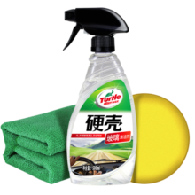 龟牌（Turtle Wax）汽车玻璃清洁 洗剂 500ml汽车用品清洁剂去油膜玻璃水G-4038 玻璃清洗剂+擦巾海绵