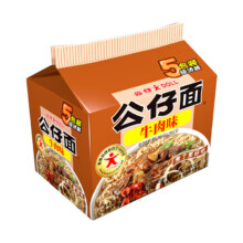 PLUS会员、需首购：DOLL 公仔 红烧牛肉味方便面 5联包 500g