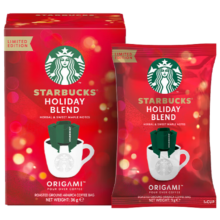 星巴克（Starbucks）便携式滴滤咖啡挂耳咖啡 4袋*9g 中烘 原装进口黑咖啡