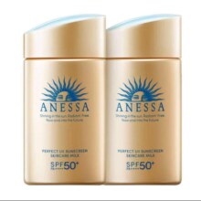 plus会员：安热沙（Anessa）小金瓶防晒乳60ml*2双支装安耐晒防晒霜女士SPF50+