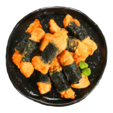上鲜 日系海苔鸡肉卷 1斤 熟冻 出口级 半成品油炸鸡块 清真食品