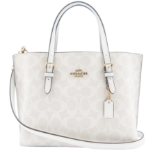 蔻驰（COACH）【品牌直供】女士中号单肩包PVC白色C4250IMRFF