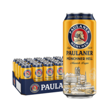 保拉纳（PAULANER）柏龙 慕尼黑大麦啤酒 500ml*24听 德国进口