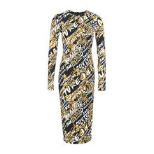 VERSACE JEANS COUTURE 女士巴洛克印花连衣长裙 73HAO920JS138