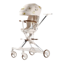 普洛可（PLAYKIDS）遛娃神器X6-3双向可坐可平躺睡婴儿折叠高景观溜娃儿童宝宝手推车 航海家X6-3平躺双向版