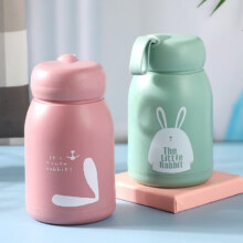 可爱萌兔玻璃水杯 320ml 颜色随机
