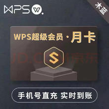 金山 KINGSOFT WPS超级会员月卡