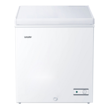 海尔（Haier）无需除霜一级能效家用冷柜节能小冰柜冷藏冷冻两用商用冷冻柜非无霜省电 免除霜丨冻140斤肉 100L