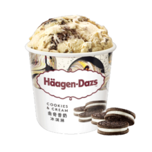 哈根达斯（Haagen-Dazs）【杨幂同款】曲奇香奶大桶冰淇淋473ml