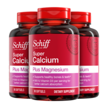 旭福（Schiff）液体钙 钙片成人中老年男女 碳酸钙补钙护关节骨质疏松骨质营养品