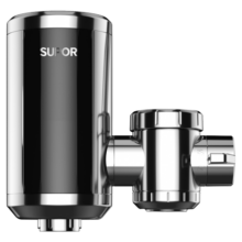 苏泊尔（SUPOR）电热水龙头速热家用即热式免安装快速加热厨宝小型电热水器冷热两用过水热厨房 不锈钢+漏保