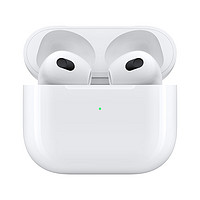 Apple 苹果 AirPods 3 闪电充电盒版 半入耳式真无线蓝牙耳机 白色
