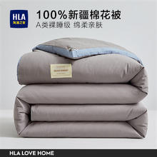 限移动端、京东百亿补贴：海澜之家 棉被100%新疆棉A类棉花被 180*220cm约8斤