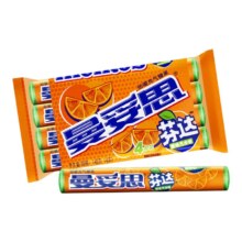 聚划算百亿补贴：曼妥思×芬达条糖劲嚼充气糖4支装*2袋浓郁橙味