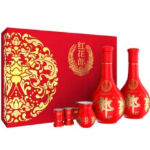 郎酒 红花郎10 双支礼盒装 酱香型 白酒 53度 500ml*2瓶