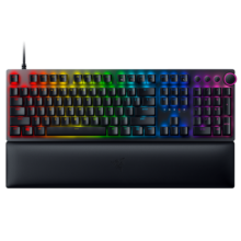 雷蛇（Razer）猎魂光蛛V2 段落光轴 机械有线 游戏键盘 吃鸡 电脑键盘 104键 RGB灯效 带腕托