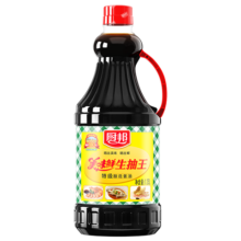 PLUS会员：厨邦 酱油 美味鲜生抽王 1.25L 酿造酱油