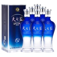 聚划算百亿补贴:洋河蓝色经典 天之蓝42度520ml*6瓶整箱 绵柔型白酒