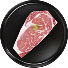 恒都 国产谷饲眼肉原切牛排 450g/袋 （3-4片） 健身生鲜牛肉