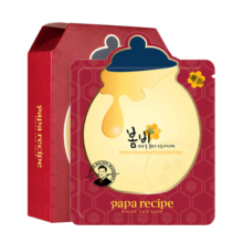 春雨（Papa recipe）红参蜂蜜淡纹复原面膜10片/盒 红春雨 以油养肤 抵抗初老