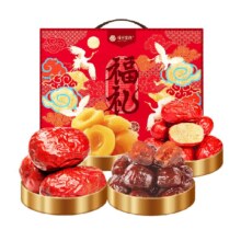 PLUS会员，需首购:楼兰蜜语 福礼红枣果干礼盒1675g