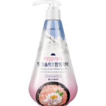 竹盐 韩国进口喜马拉雅粉盐派缤按压式牙膏285g（莹雪花香）亮白牙齿