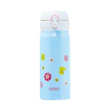 膳魔师 保温杯 400ml 不锈钢 保温保冷杯 儿童水杯 JNL-402 碎花蓝 400mL