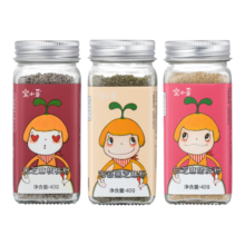 窝小芽 有机调味粉白芝麻猪肝粉无添加海苔虾皮粉享婴儿宝宝辅食调料谱 有机黑芝麻虾皮粉1瓶