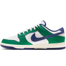 20点：耐克 板鞋男缓震DUNK LOW RETRO运动鞋FQ6849-141白绿