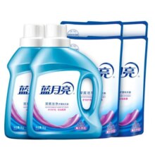 蓝月亮 深层洁净洗衣液套装1kg*2瓶+500g*4袋 薰衣草香 深层洁净 强效去污 低泡易漂 温和不伤手 护衣护色