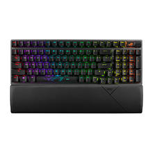 玩家国度 ROG 游侠2 RX PBT版 104键 有线机械键盘 黑色 蓝轴 RGB