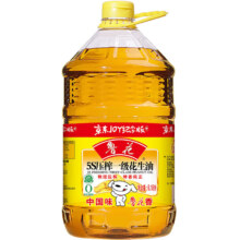 plus会员：鲁花 食用油 5S物理压榨 压榨一级 花生油 6.18L