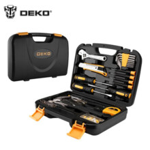 DEKO 多功能家用工具箱套装 维修五金手动工具组套 家庭组合工具套装 100件套工具套装